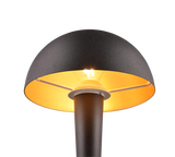 Lámpara de sobremesa Trio Canaria LED negro y dorado táctil 3000K R59561180