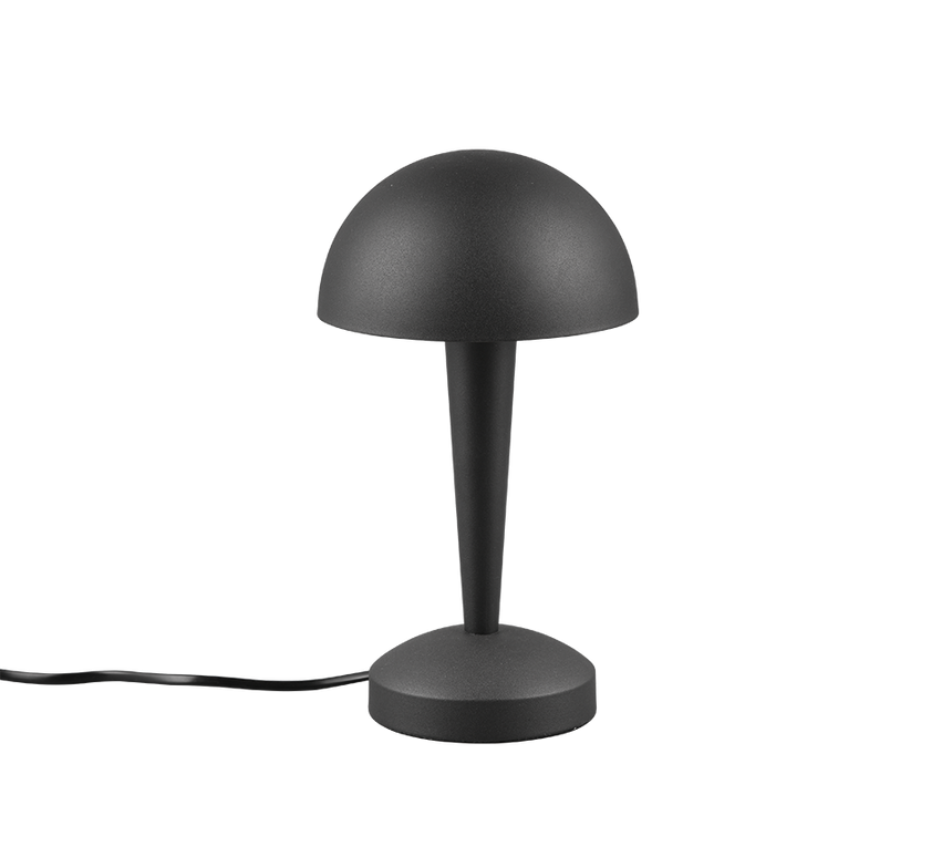 Lámpara de sobremesa Trio Canaria LED negro y dorado táctil 3000K R59561180