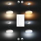 Philips Hue Lámpara colgante Enrave blanco White Ambiance 34W 4116231P6 4300lm - imagen 4