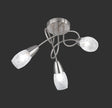 Plafón de techo Trio Colmar LED níquel mate 3000K Ø47cm R60023007