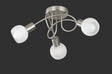Plafón de techo Trio Antibes LED níquel mate 3000K Ø47cm R60173007