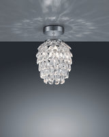 Plafón de techo Trio Petty LED cromo 3000K Ø20cm R60451006
