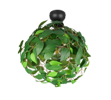 Plafón de techo Trio Leavy LED negro mate 3000K Ø38cm R60461015