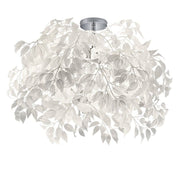 Plafón de techo Trio Leavy cromo Ø38cm R60461001