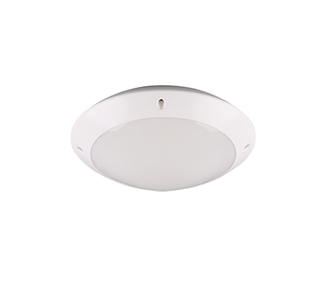 Plafón de techo exterior Trio Camaro LED blanco mate 3000K IP54 Ø26cm R60501031