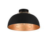 Plafón de techo Trio Punch negro mate Ø35cm R60811032 - vista 3