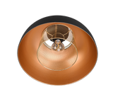 Plafón de techo Trio Punch negro mate Ø35cm R60811032 - vista 4