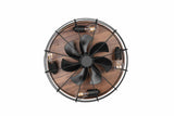 Trio Trondheim Ventilador de techo metal estera negra R61105032