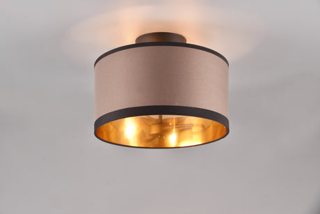 Plafón de techo Trio Davos LED negro mate 2700K Ø30cm R61552041