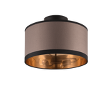 Plafón de techo Trio Davos LED negro mate 2700K Ø30cm R61552041