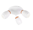Plafón de techo Trio Bidar 3 luces blanco mate Ø58cm R61573331