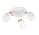 Plafón de techo Trio Bidar 3 luces blanco mate Ø58cm R61573331