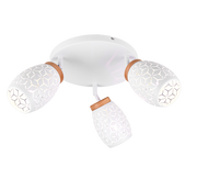 Plafón de techo Trio Bidar 3 luces blanco mate Ø58cm R61573331