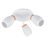 Plafón de techo Trio Bidar 3 luces blanco mate Ø58cm R61573331 - vista 2