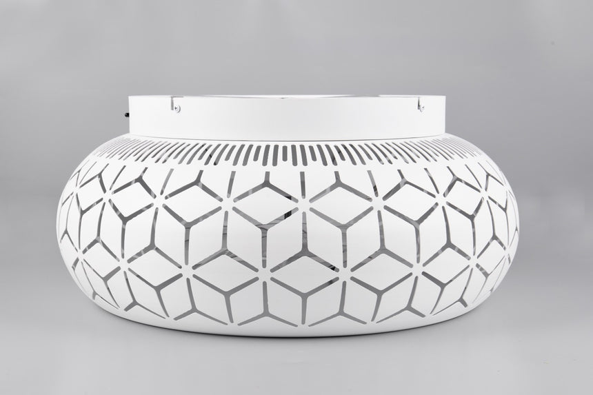 Ventilador de techo BIDAR blanco E27 con mando R61574031