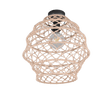Plafón de techo Trio Hive LED negro mate 2700K Ø38,5cm R61681036