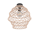 Plafón de techo Trio Hive LED negro mate 2700K Ø38,5cm R61681036