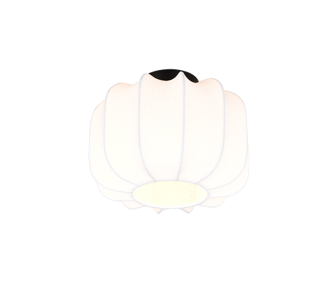 Plafón de techo Trio Madeline negro mate Ø25cm R61971001
