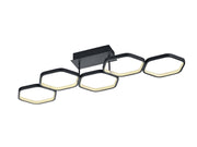 Plafón de techo Trio Vigo grande LED antracita 3000K regulable 90cm R62055142