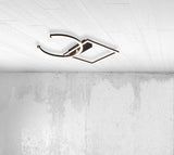 Trio Pivot Plafón LED de metal estera negra R62162132