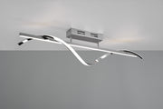 Plafón de techo Trio Isabel grande LED cromo 4000K 100cm R62201106