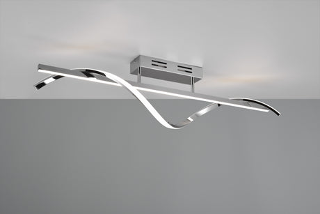 Plafón de techo Trio Isabel grande LED cromo 4000K 100cm R62201106