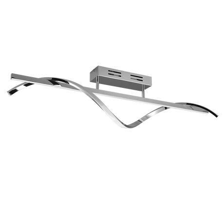 Plafón de techo Trio Isabel grande LED cromo 4000K 100cm R62201106