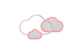Trio Cloudy Aplique LED nubes de metal estera blanca R62263131