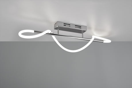 Plafón de techo Trio Argos grande LED cromo 4000K 105cm R62361106