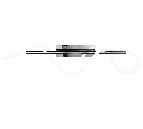 Plafón de techo Trio Argos grande LED cromo 4000K 105cm R62361106