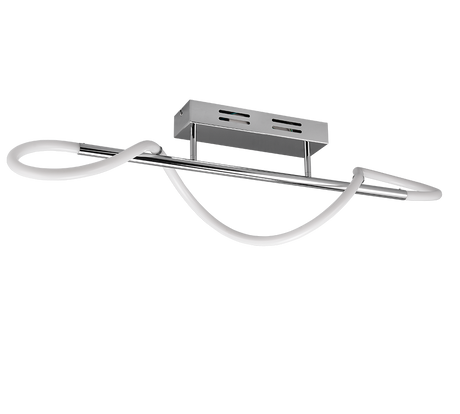 Plafón de techo Trio Argos grande LED cromo 4000K 105cm R62361106