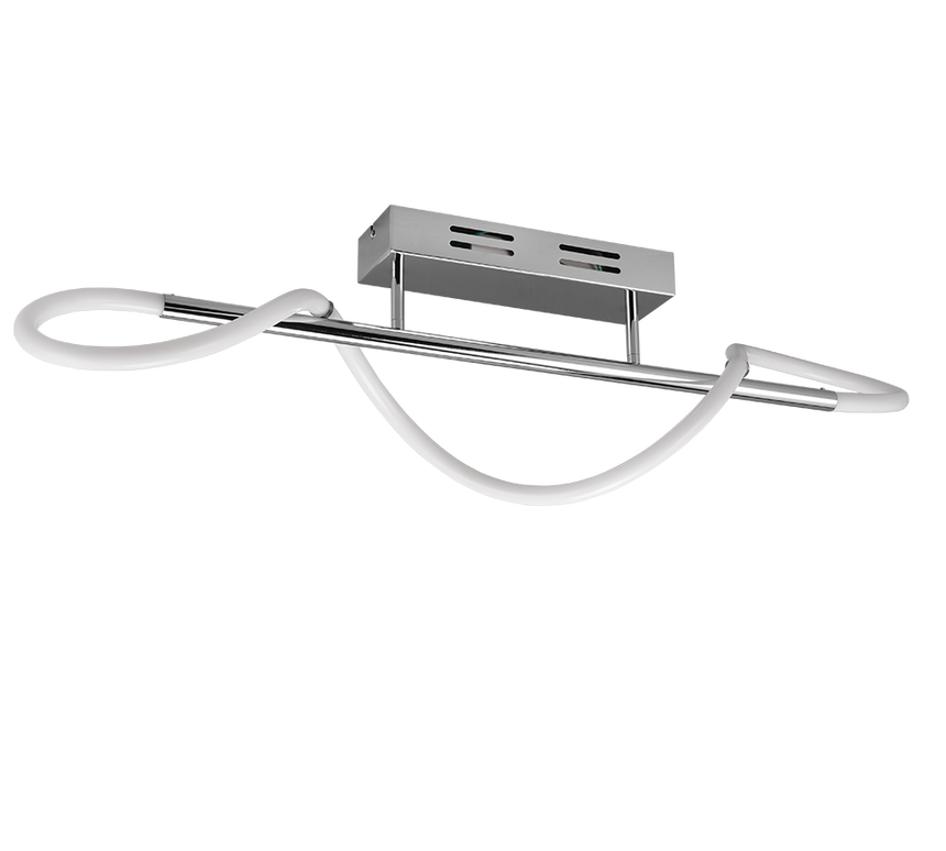 Plafón de techo Trio Argos grande LED cromo 4000K 105cm R62361106