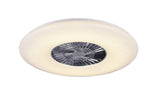Trio Visby Ventilador LED de plástico cromo R62402906
