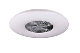 Trio Visby Ventilador LED de plástico cromo R62402906