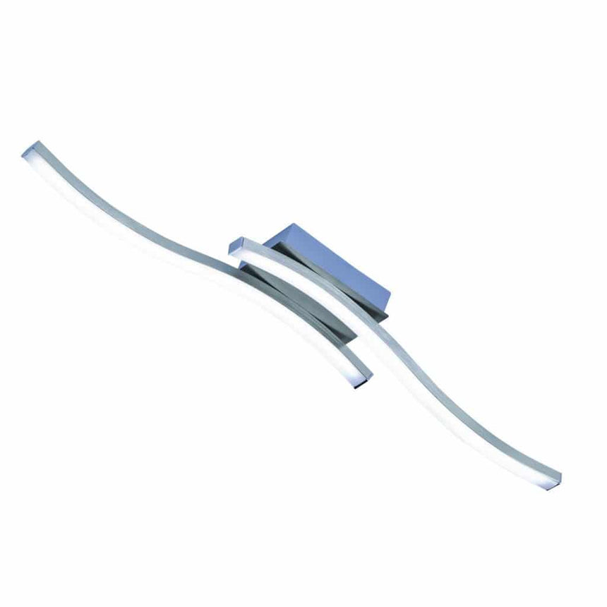 Plafón de techo Trio Route LED 2 luces 3000K 56cm níquel mate — ref. R62472107 (2)