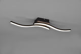 Plafón de techo Trio Route LED wood imitation 3000K regulable 56cm R62472135