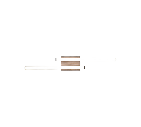 Plafón de techo Trio Route LED wood imitation 3000K regulable 56cm R62472135