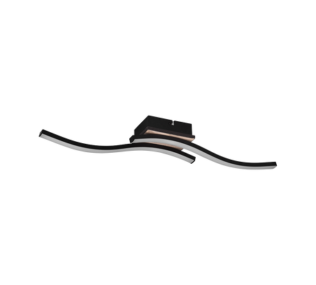 Plafón de techo Trio Route LED wood imitation 3000K regulable 56cm R62472135