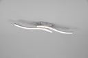 Plafón de techo Trio Route LED níquel mate 4000K 56cm R62472407