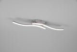 Plafón de techo Trio Route LED níquel mate 4000K 56cm R62472407