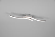 Plafón de techo Trio Route LED níquel mate 4000K 56cm R62472407