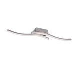 Plafón de techo Trio Route LED níquel mate 4000K 56cm R62472407