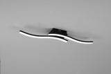 Plafón de techo Trio Route LED negro mate 4000K 56cm R62472432