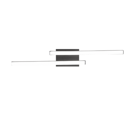 Plafón de techo Trio Route LED negro mate 4000K 56cm R62472432