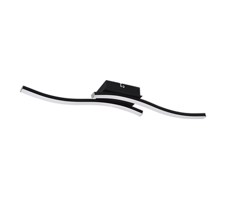Plafón de techo Trio Route LED negro mate 4000K 56cm R62472432