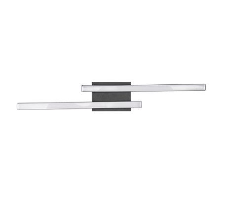 Plafón de techo Trio Route LED negro mate 4000K 56cm R62472432