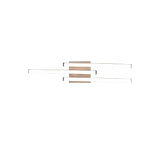 Plafón de techo Trio Route LED wood imitation 3000K regulable 56cm R62473135