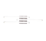 Plafón de techo Trio Route LED níquel mate 4000K 56cm R62473407