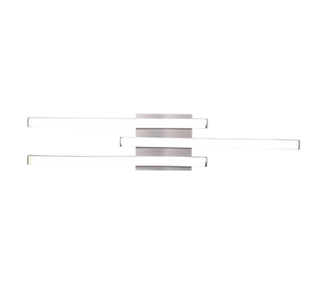 Plafón de techo Trio Route LED níquel mate 4000K 56cm R62473407