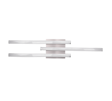 Plafón de techo Trio Route LED níquel mate 4000K 56cm R62473407